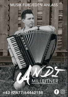 Andi Milleitner, Musik für jeden Anlass, +43 677 64462188