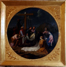Charras - Charras d'hier et d'Aujourd'hui - Eglise fortifiée - tableau - La descente de Croix - d'après Eugène LE SUEUR - Jean-François Auguste LAUGIER
