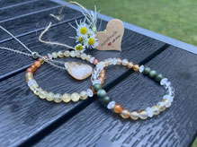 Sonnenfeuer Citrin-Karneol-Jade-Set