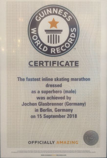 Certificate from guinness world record 2018