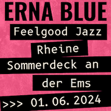 Jazz-Duo Erna Blue spielt Bossa Nova und Swing Sektempfang Sommerfest Vernissage