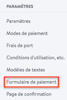 formulaire de commande e-boutique Jimdo
