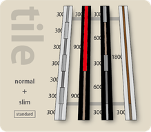 normal＋slim の mix 設置