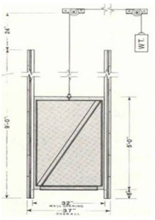 Compuerta tipo guillotina