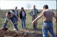 Arbeit am Feuchtgebiet Sondertalsrain