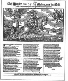 Flugblatt von 1648 zum Ende des Krieges