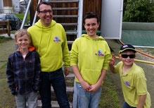 v.l.: Tomi, Christian, Hannes, Mani