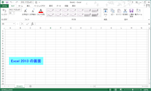Excel 2013 の画面(クリックで拡大)