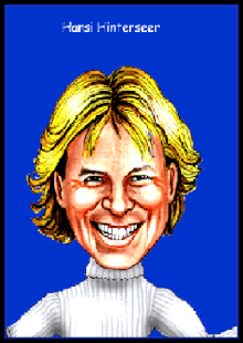Karikaturen zeichnen lassen, Hansi Hinterseer.