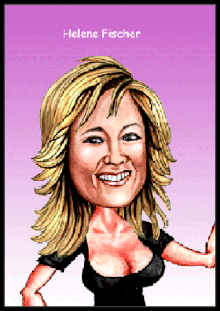 Karikaturen zeichnen lassen, Helene Fischer.