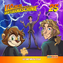 CD Cover Leo und die Abenteuermaschine - Leo und Nikola Tesla
