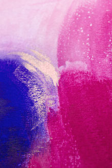 Kupferne Perfarbe Glänzend Kunst, strahlend blau pink, Energiebild anschauen, das innere Kind wecken, spirituelle malerin, besondere spirituelle bilder