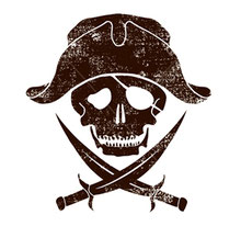 海賊 ドクロ　シンボルマーク　アイコン