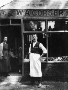 Bill Corser's Greengrocer's Shop, 1930s