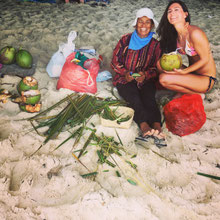 Just this smile at Green Bowl Beach.