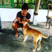 "Buddy" at Lata Lama, Lovina Beach.