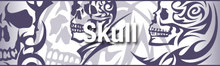 トライバル　ドクロ・スカル・骸骨・TRIBAL SKULL