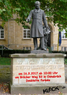Denkmal von Johann Carl Bertram Stüve in Osnabrück