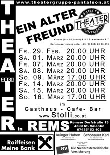 2008 Plakat Theatergruppe St. Pantaleon