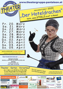 Theater St. Pantaleon präsentiert 2020 | Der Hoteldrachen | 20. März bis 4. April 2020