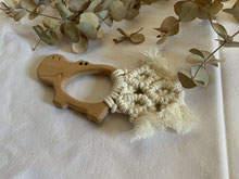 anneau dentition hippopotame en macramé