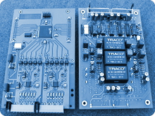 2 bestückte Elektronikplatinen mit SMD und THT Mischbestückung