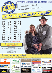 Theater St. Pantaleon präsentiert 2024 | Eine schreckliche Familie | 8. März bis 24. März 2024