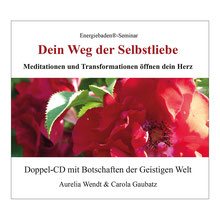 CD Cover Dein Weg der Selbstliebe mit roten Wildrosen 