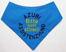 Hundehalstuch bestickt,Assistenzhund,Therapiehund, Begleithund