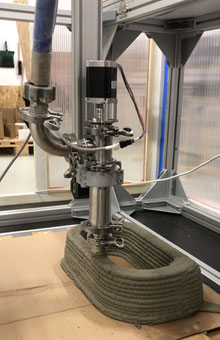 Print head for mortar