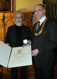 Verleihung der städtischen Verdienstmedaille "FÜR AUGSBURG" an Wolfgang F. Lightmaster