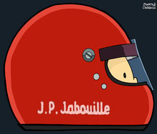 Helmet of Jean Pierre Jabouille by Muneta & Cerracín