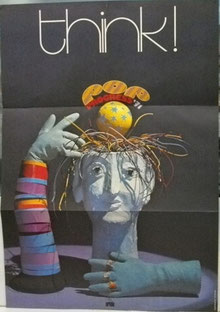 Poster vom Album "V.A.- THINK - Pop Progress `71" (GER 1971, Ariola 85 164 XT)