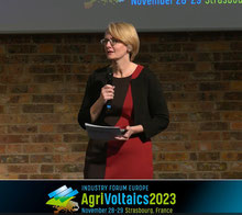 Tina Barroso moderiert das AgriVoltaics Industry Forum Europe