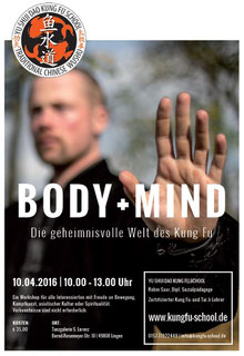 Workshop BODY+SOUL - Die geheimnisvolle Welt des Kung Fu am 10.04.2016