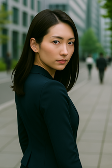 クーリング・オフを決意した強いまなざしの女性