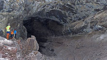 Höhlenwanderung im Malpais de Corona, Lanzarote