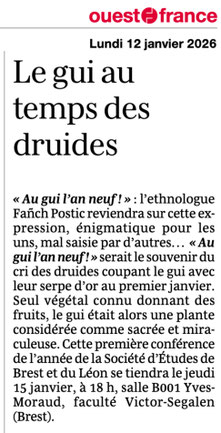 Ouest-France, 12 janvier 2026