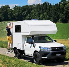Toyota Hilux mit fixer Wohnkbabine - unser neues Weltreisemobil