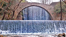 Steinbrücke Palaiokaria Wasserfall