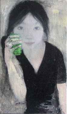 纪录肖像11 DIARY PORTRAIT XI 60X36CM 布面油画 OIL ON CANVAS 2005 (收藏于香港 COLLECTED IN HONG KONG)