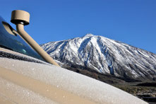 Schnee am Teide