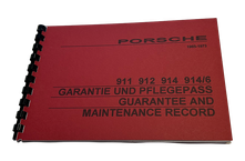 Porsche 912 Pflege-Pass - Inspektionsheft
