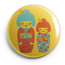 KOKESHIS_BADGES MAGNETS PETITS MIROIRS