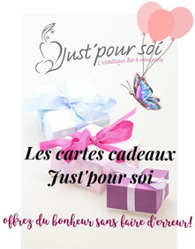 carte cadeaux just'pour soi
