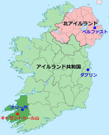 アイルランド ケリー州 地図