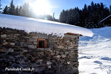 neige running chalet course a pieds