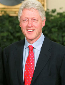 Bill Clinton, Mercure conjoint à Pluton.