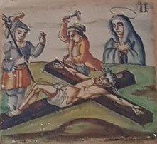 XI Estación, Jesús clavado en la Cruz
