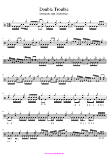 Noten für Drums mit Doublebass